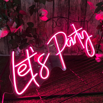Let’s Party Neon Sign | LED Wedding & Event Light