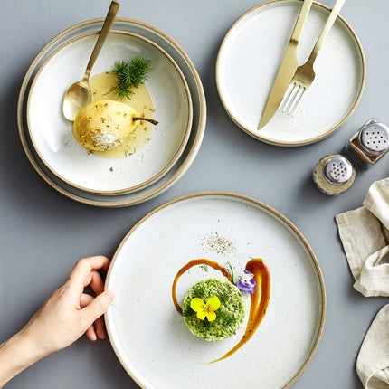 Stoneware Sesame Creative Retro Dinner Plate