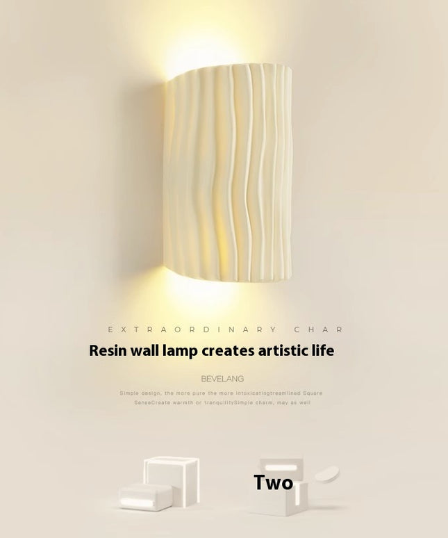 Bedroom Bedside Resin Wall Lamp Ambience Light
