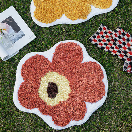 Cute Cartoon Flower Absorbent Bathroom Floor Mat