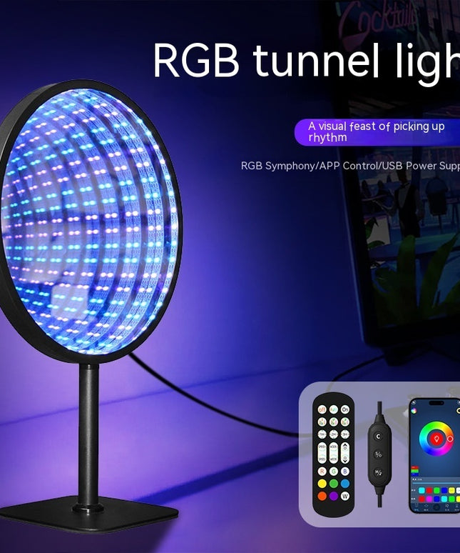 Creative Tunnel Multi-layer Led Mirror Ambience Light