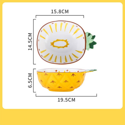 Girly Cute Fruit Cereal Ceramic Bowl