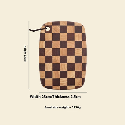 Acacia Chessboard Cutting Board ♟️ – Solid Wood, Large or Small