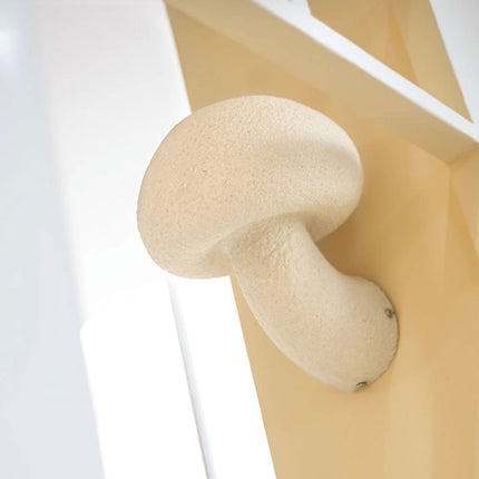 Nordic Mushroom Wall Light – White Resin LED Lamp (Indoor & Outdoor Use)