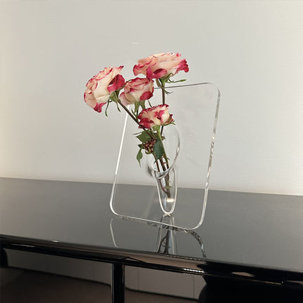 Frame Vase – Acrylic Nordic Illusion Flower Display