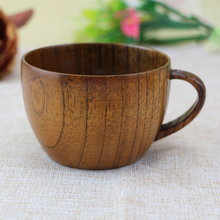 Handmade Solid Wood Cup 🌿 – Natural Wooden Drinkware