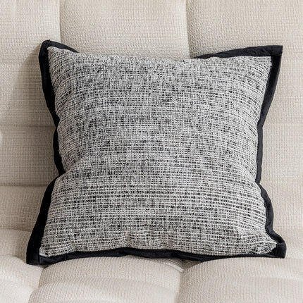 Monochrome Fine Line Patterned Cushion with Core | Minimalist Home Décor
