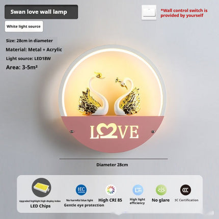 Nordic LED Wall Lights – Deer, Swan, & Dog | Warm & Tri-Colour Options