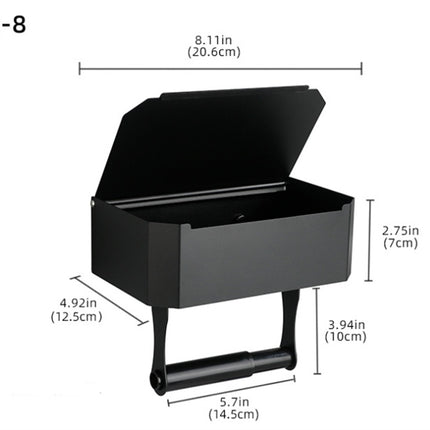 Stainless Steel Bathroom Toilet Punch Free Tissue Box