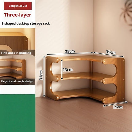 Desktop Storage Rack 3 Layer Corner Organiser Shelf
