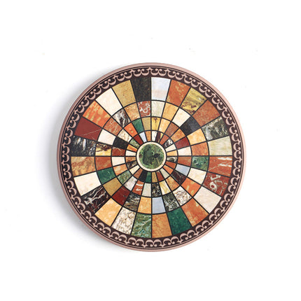 Boho Ceramic Coasters with Cork Base | Heat Resistant Drink Mats