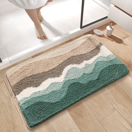 Household Minimalist Water-absorbent Thickened Bathroom Floor Mat