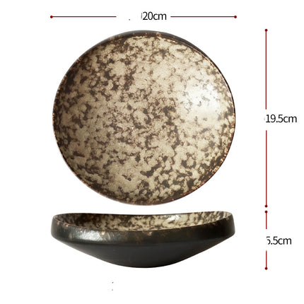 Deep Ceramic Plates 🍽️ – Thick-Sided, 4 Designs