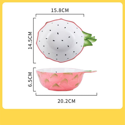 Girly Cute Fruit Cereal Ceramic Bowl