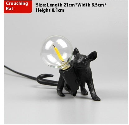 Nordic creative resin mini animal mouse light – Trendy & Practical for Daily Living