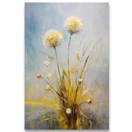 Flowers Canvas Wall Art | Botanical Bedroom Poster