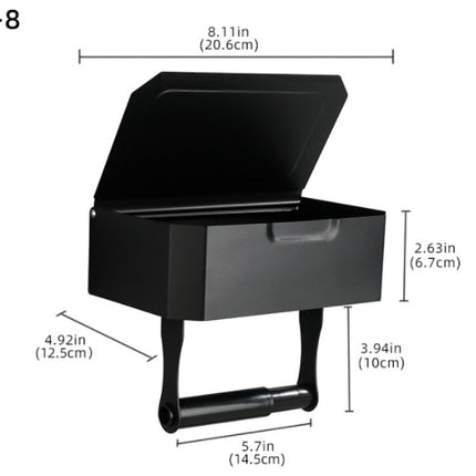 Stainless Steel Bathroom Toilet Punch Free Tissue Box