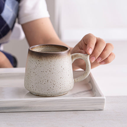 Retro Stoneware Mug | Kiln Glaze Japanese Style Coffee Cup