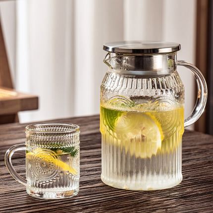 High-borosilicate Glass Cold Water Pitcher High-temperature Resistant