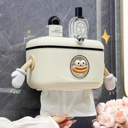 Tissue Box Home Bathroom Wall-mounted Punch-free