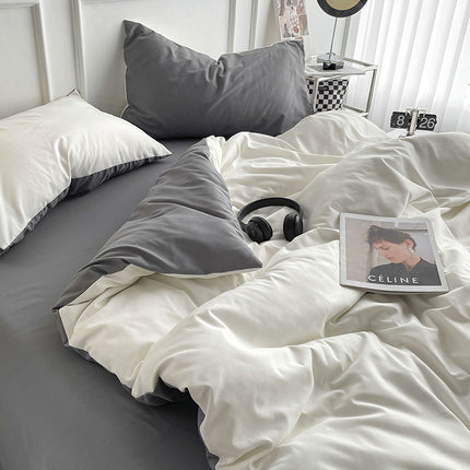 Ins quilt cover bedding student dormitory four-piece single solid color simple – Trendy & Practical for Daily Living