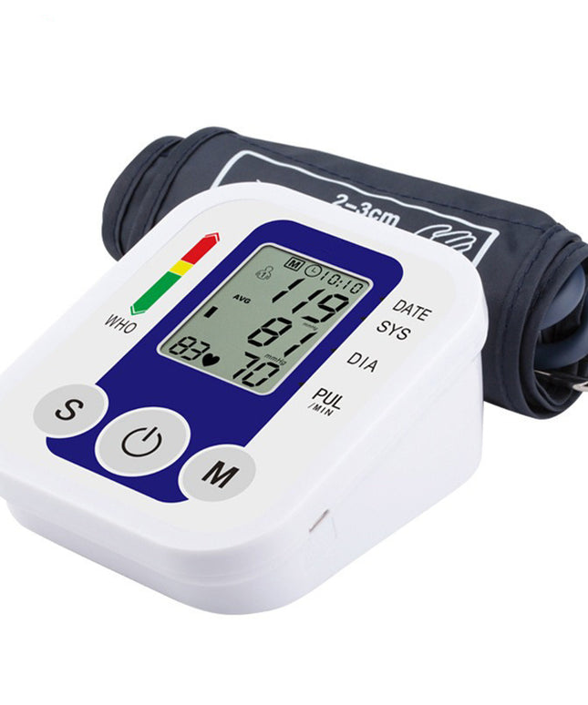 Household Upper Arm Blood Pressure Monitor – Precise Measurement with Multi-Voice Function