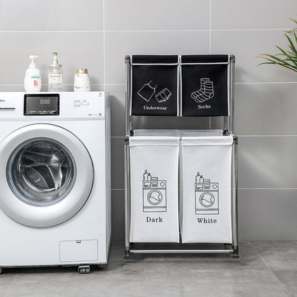 Double-Height Multi-Layer Laundry Storage Basket 🧺✨