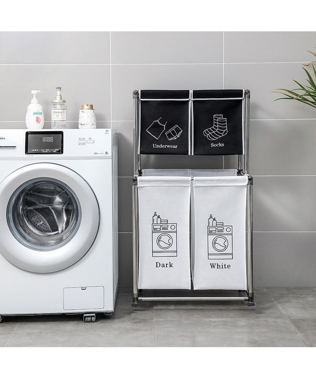 Double-Height Multi-Layer Laundry Storage Basket 🧺✨