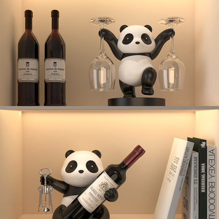 Panda red wine rack decoration wine cabinet combination light luxury – Trendy & Practical for Daily Living