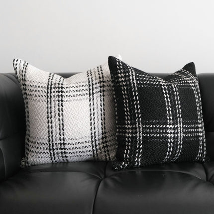 Modern Coarse Knit, Monochrome Cushion and/or Cover
