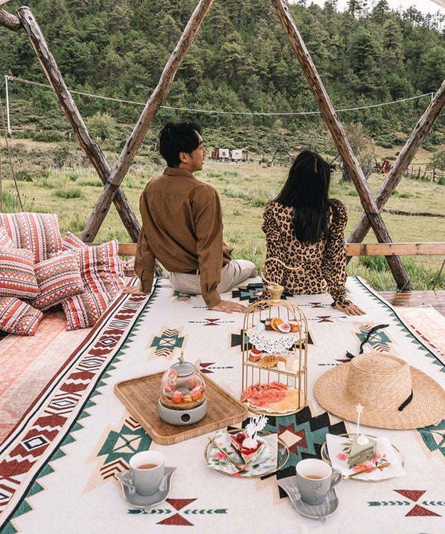 Boho Style Blanket – 130×160cm | 3 Patterns, Indoor & Outdoor