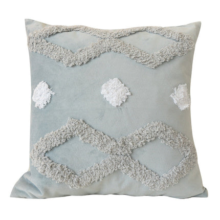 Nordic Style Tufted Cushion with 3D Geometric Patterns