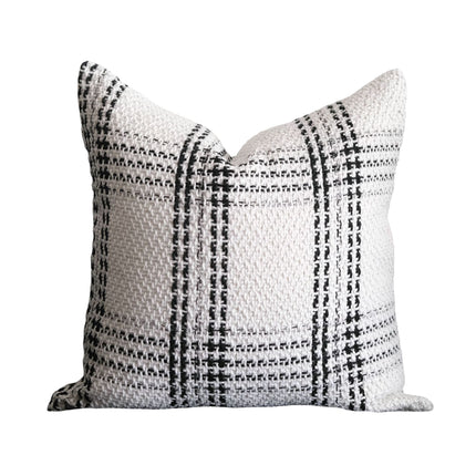 Modern Coarse Knit, Monochrome Cushion and/or Cover