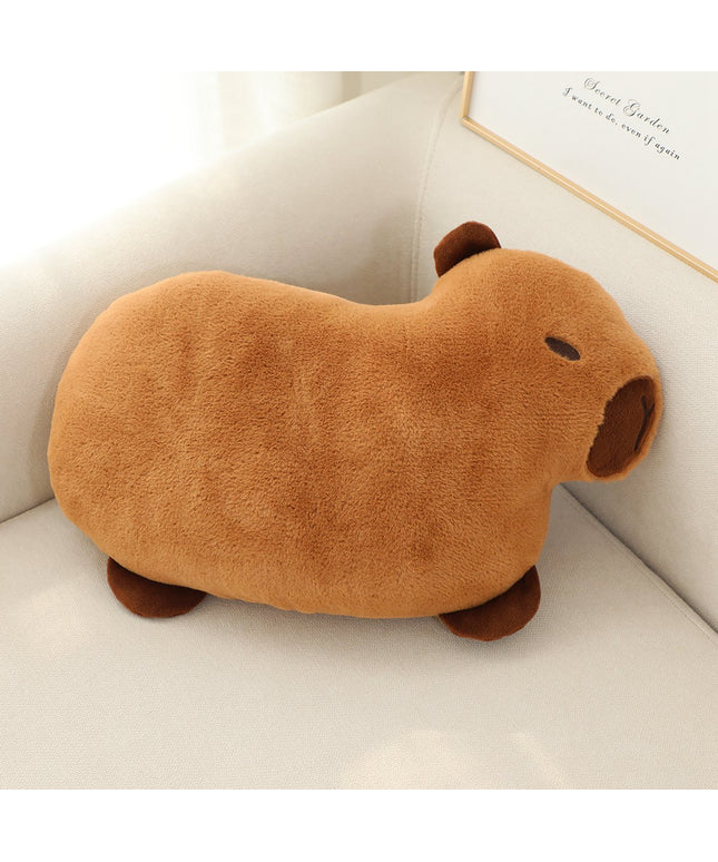 Super Soft Capybara Cushion – Plush 50x30cm Animal Throw Pillow