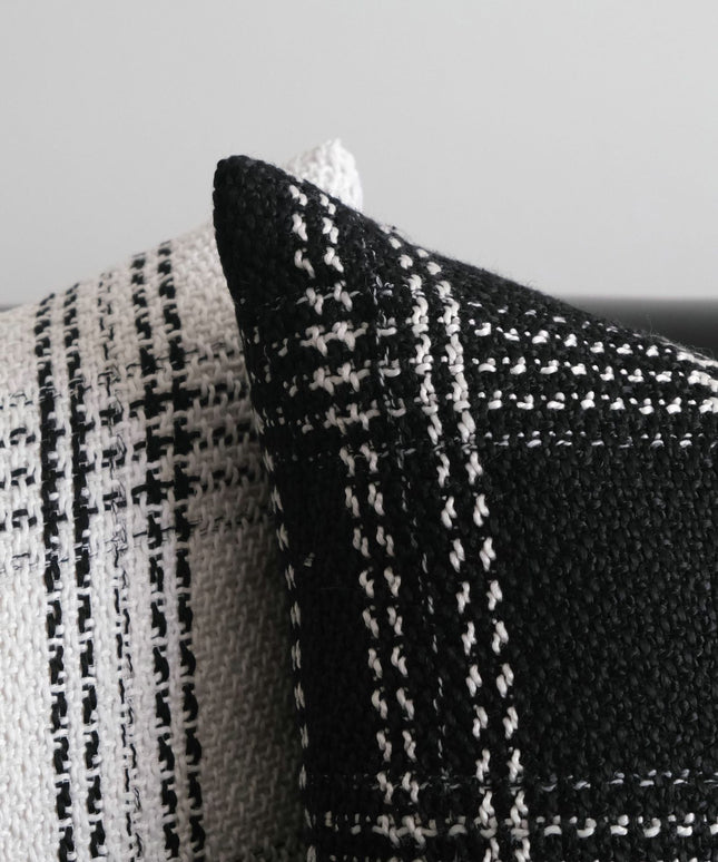 Modern Coarse Knit, Monochrome Cushion and/or Cover