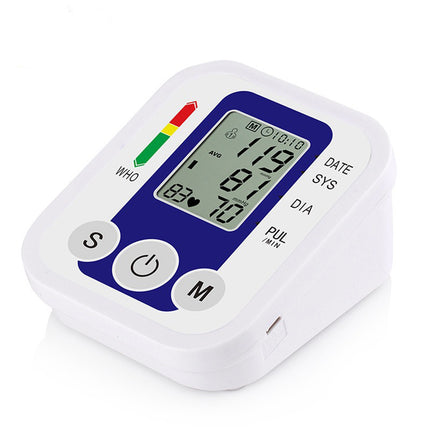 Household Upper Arm Blood Pressure Monitor – Precise Measurement with Multi-Voice Function