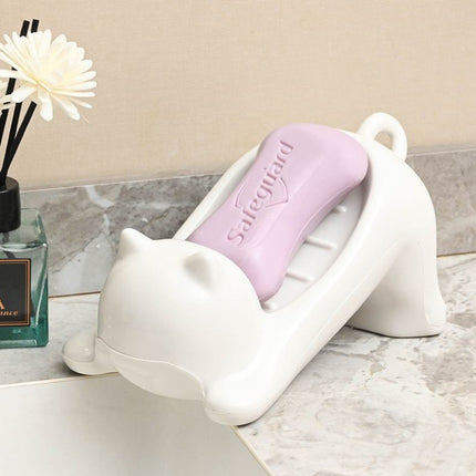 Cute Cat Plastic Soap Dish 🐱🫧