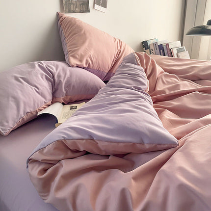 Ins quilt cover bedding student dormitory four-piece single solid color simple – Trendy & Practical for Daily Living