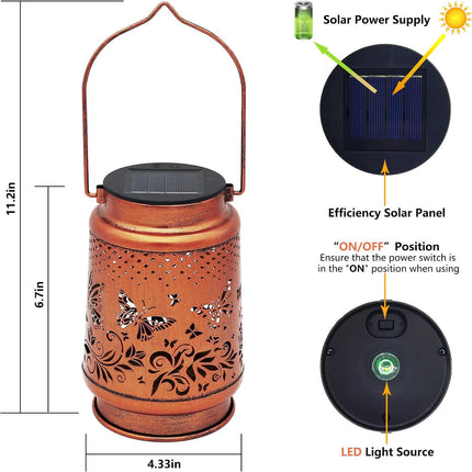 Solar Butterfly Garden Lamp – Waterproof Hanging Decorative Light | Ikeame