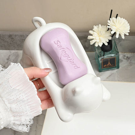 Cute Cat Plastic Soap Dish 🐱🫧