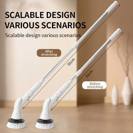 6-in-1 Wireless Electric Cleaning Brush | Extendable Scrubber – Ikeame