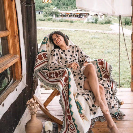 Boho Style Blanket – 130×160cm | 3 Patterns, Indoor & Outdoor