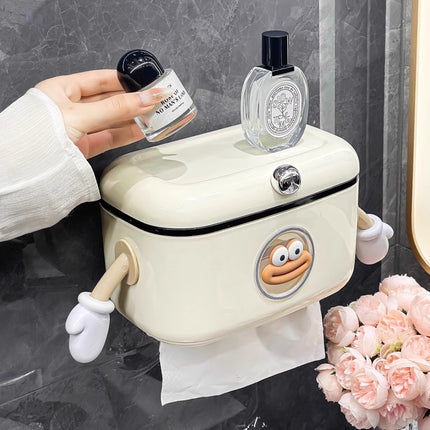 Tissue Box Home Bathroom Wall-mounted Punch-free