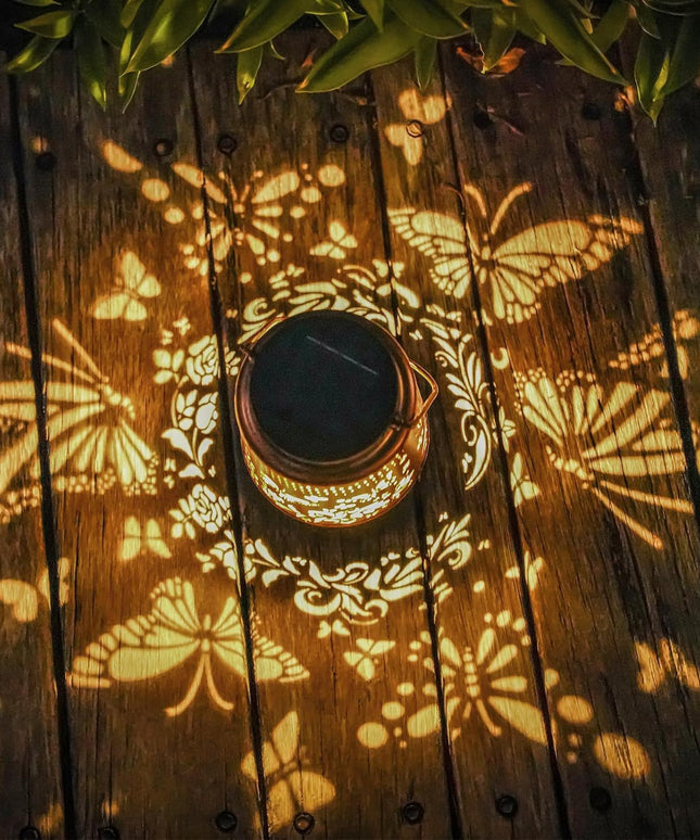 Solar Butterfly Garden Lamp – Waterproof Hanging Decorative Light | Ikeame