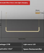 Gold 90CM  Tri color dimming