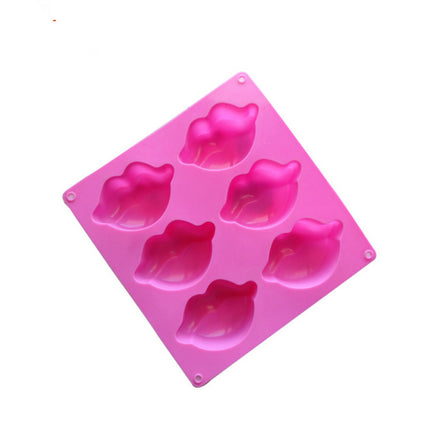 Lips Silicone Mould – 6-Compartment Tray for Cake, Chocolate, Jelly, Ice & More | Ikeame