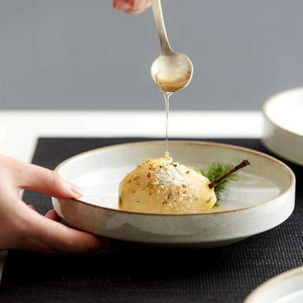 Stoneware Sesame Creative Retro Dinner Plate