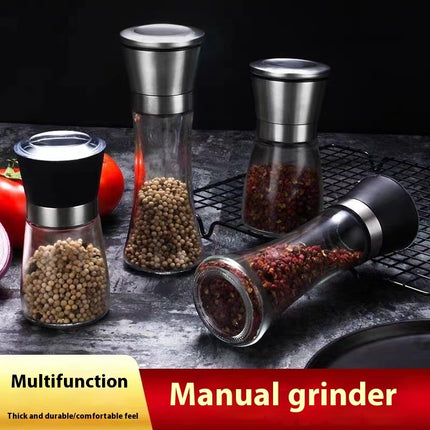 Kitchen Manual Pepper Grinder 🌶️ – 180ml or 200ml, Stainless Steel or Colour