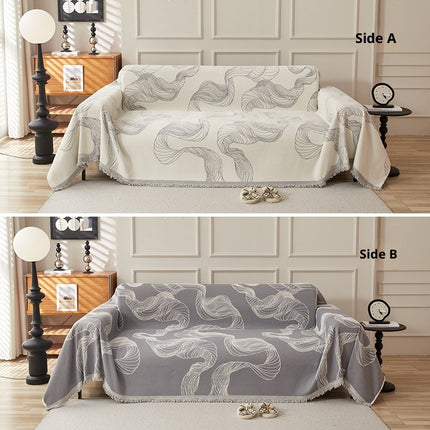 Chenille Sofa Cover | Patterned Couch Throw Protector