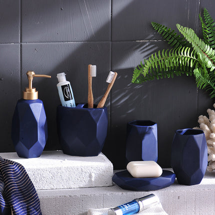 Bathroom Toiletries Set — Matte White or Matte Black